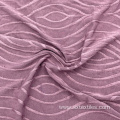 Polyester spandex single jacquard knit fabric